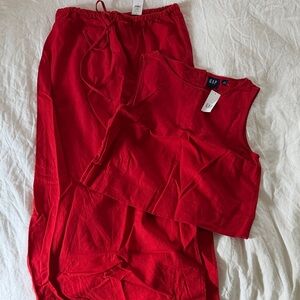 NWT GAP linen blend skirt Set